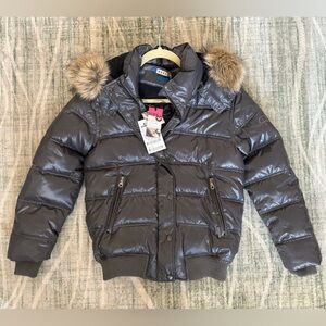 Roxy Metallic Gray Puffer Jacket - Women’s - Size XS